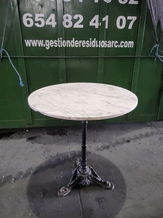 Mesa café vintage mármol 71ø x 72cm