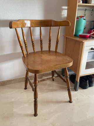 Silla madera vintage
