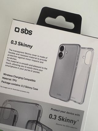 Cover iphone 16 sbs nuova trasparente   