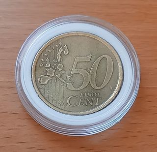 50 Céntimos de € España año 2000 Exceso Material