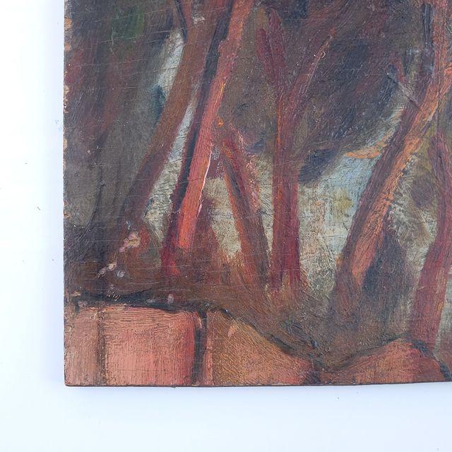 Óleo antiguo sobre madera