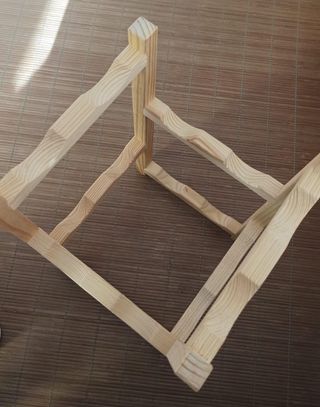 Botellero madera - 6 botellas tres niveles