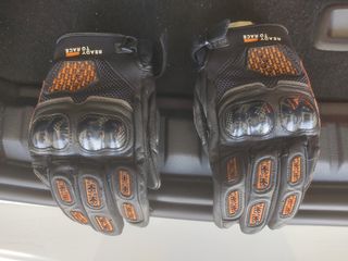 Guantes moto KTM cortos piel, talla M