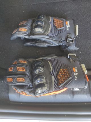 Guantes moto KTM cortos piel, talla M