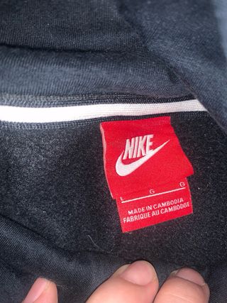 Sudadera nike negra 