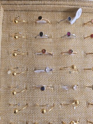 Anillos de acero inoxidable 1 × 5 € 3 × 12 €