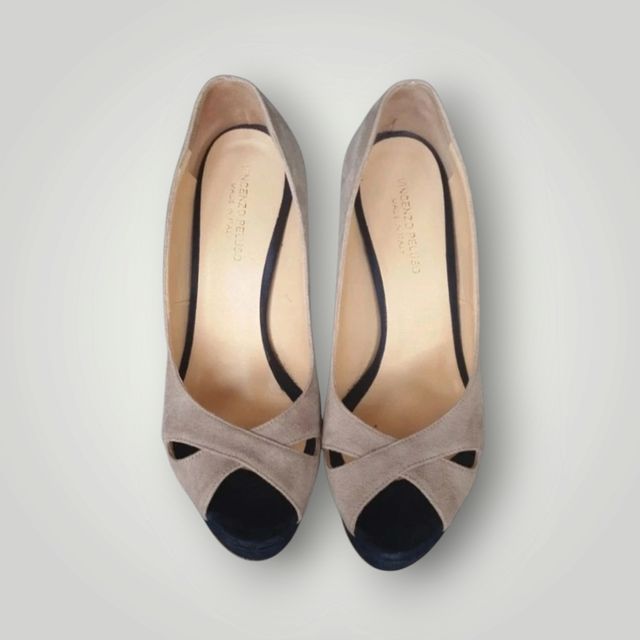 Décolleté Vincenzo Peluso beige-blu