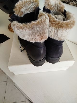 SCARPONCINO DONNA IN PELLE PELLICCIA