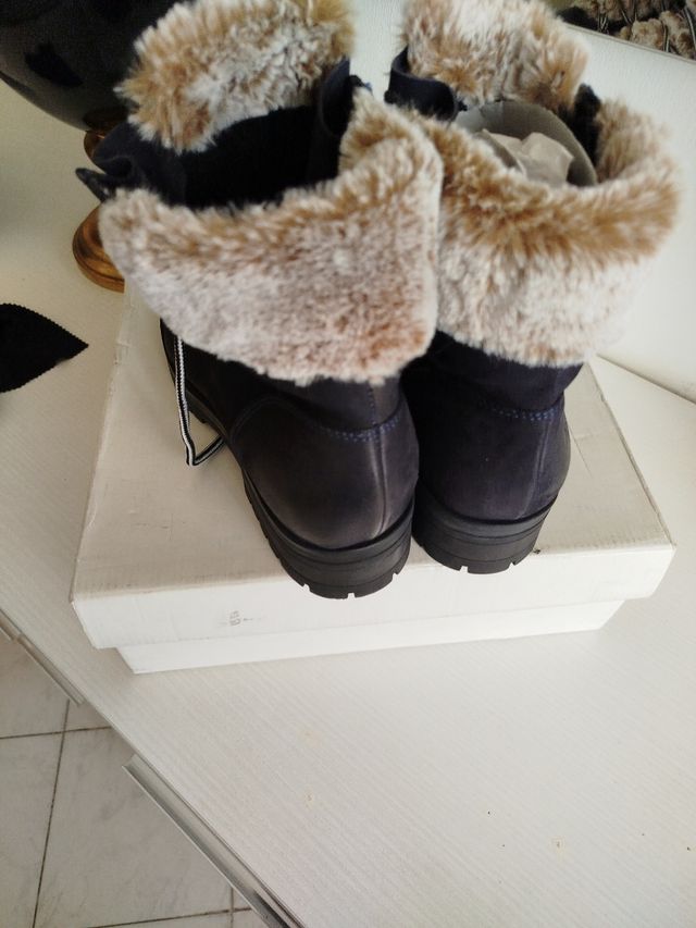 SCARPONCINO DONNA IN PELLE PELLICCIA 