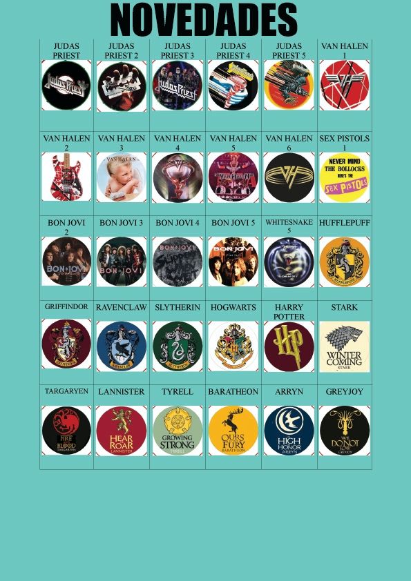 Chapas 25mm Queen lote de 5