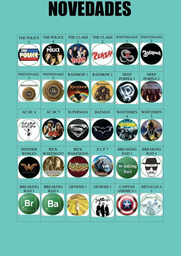 Chapas 25mm Queen lote de 5