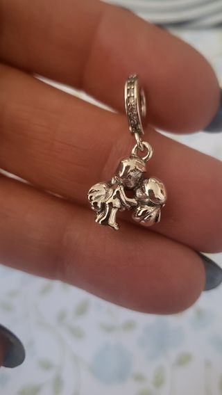 Charm  plata pareja enamorados