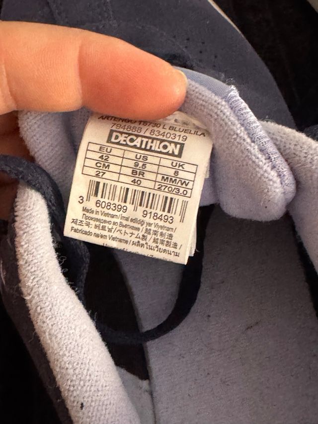 Zapatillas ARTENGO - Deportivas azules y negras