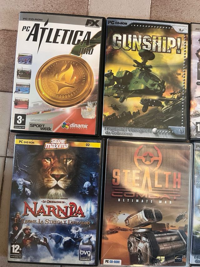 Set videogiochi pc computer game guerra war hawk
