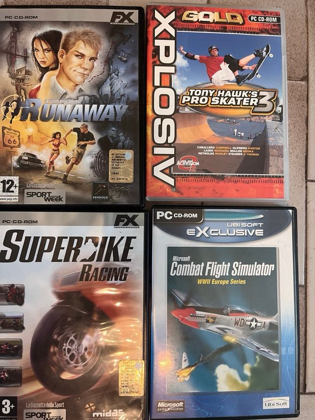 Set videogiochi pc computer game guerra war hawk