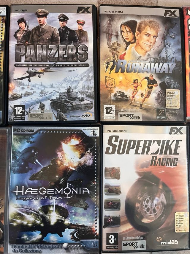 Set videogiochi pc computer game guerra war hawk
