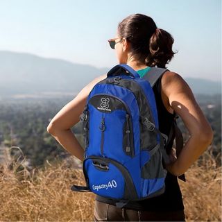 Mochila senderismo 40L azul