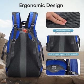 Mochila senderismo 40L azul