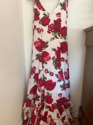 Vestido Flamenco Rojo y Blanco