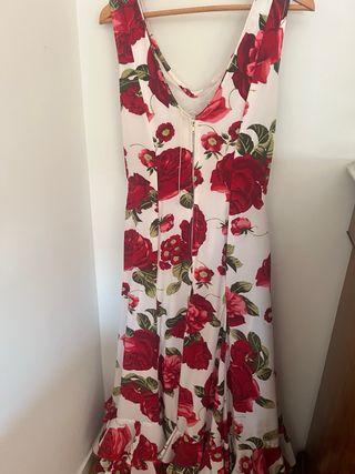 Vestido Flamenco Rojo y Blanco