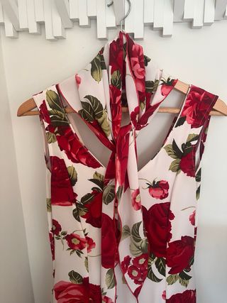 Vestido Flamenco Rojo y Blanco
