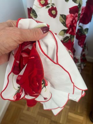 Vestido Flamenco Rojo y Blanco