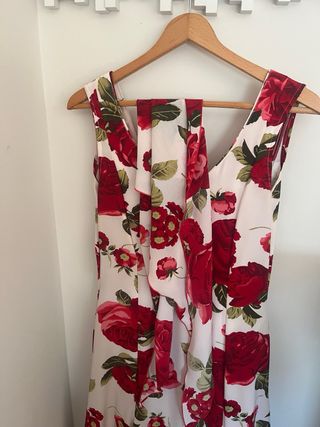 Vestido Flamenco Rojo y Blanco