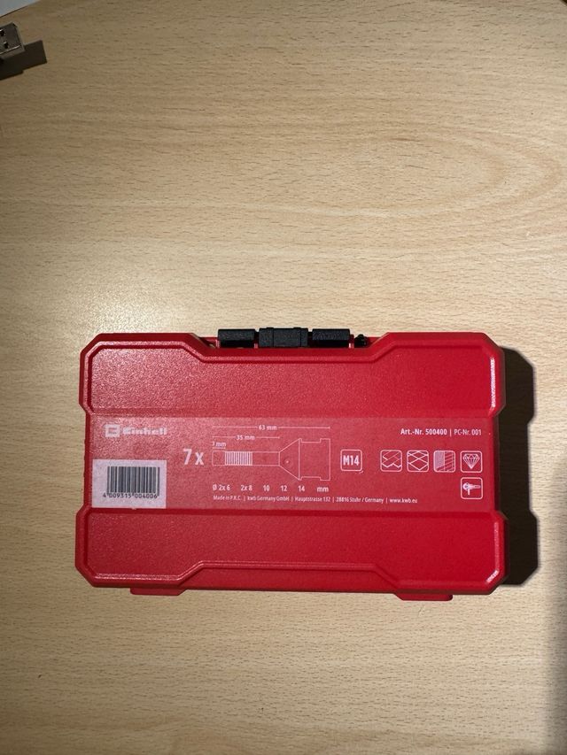 Einhell set punte ceramica e vetro