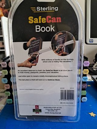 CAJA DE SEGURIDAD con forma de Diccionario.