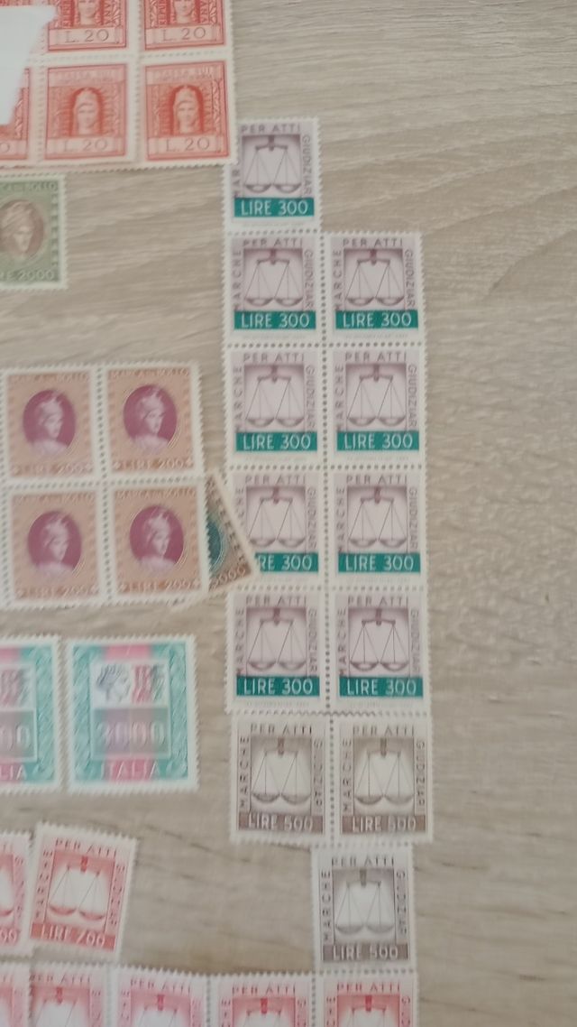 Lotto marche da bollo