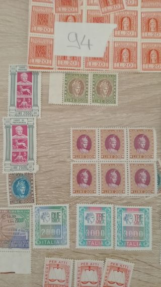 Lotto marche da bollo