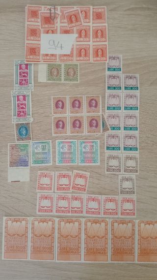 Lotto marche da bollo