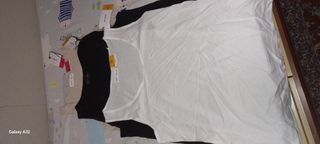 3 Camisetas tirantes - Blanco, Negro, Beige talla