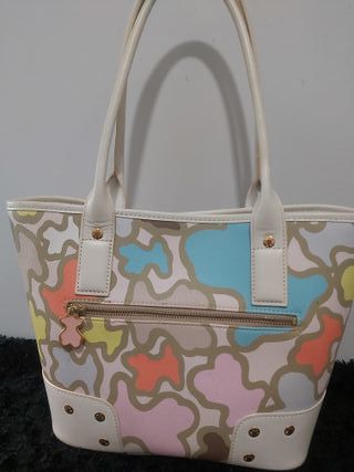 TOUS Bolso Tote Multicolor + Cartera a Juego