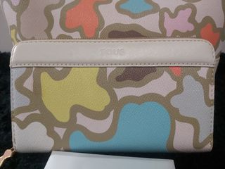 TOUS Bolso Tote Multicolor + Cartera a Juego