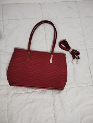 Bolso bandolera granate