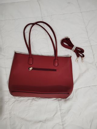 Bolso bandolera granate