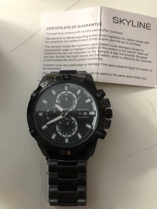 Reloj Skyline - Cronógrafo Negro