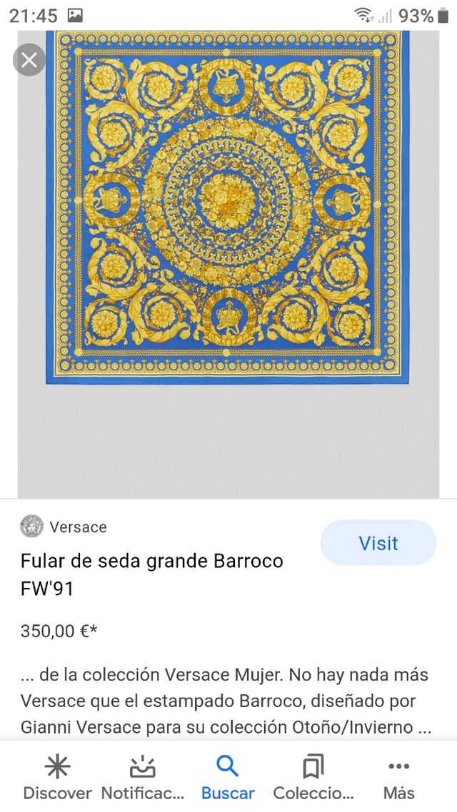 Sciarpa in stile barocco