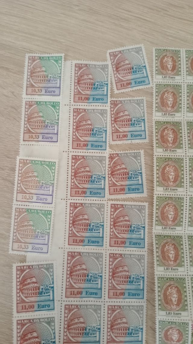 Lotto marche da bollo euro