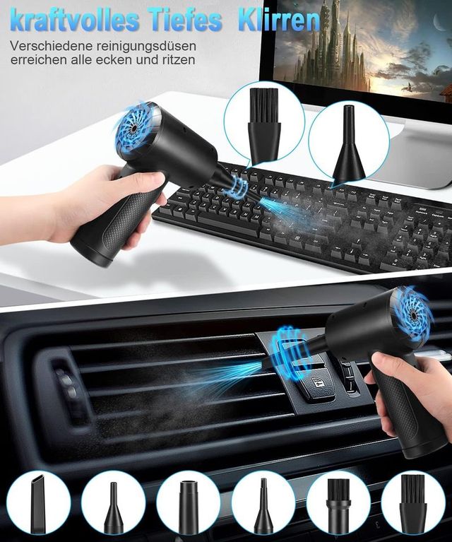 Soplador de Polvo Eléctrico, Aire Comprimido