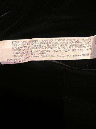 Minifalda Zara negra terciopelo lentejuelas