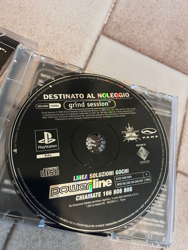 Grind Session Playstation 1 PS1 skate vintage tony