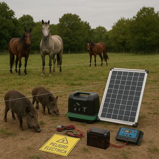 Pastor eléctrico solar 12v - 4,5 julios