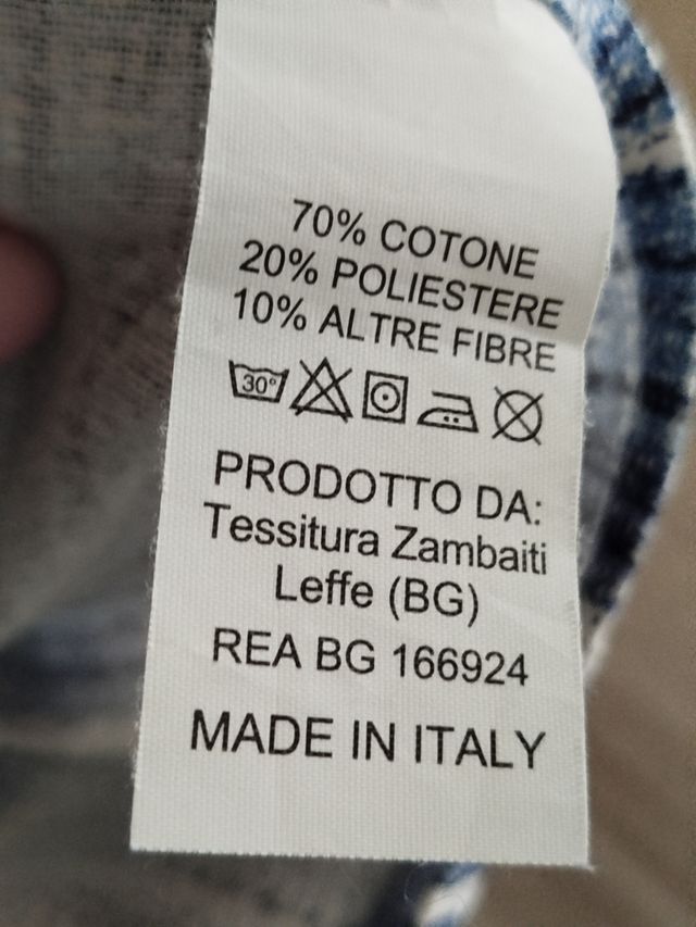 Tovaglia quadrata azzurra in cotone