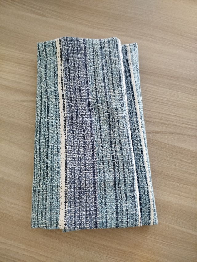 Tovaglia quadrata azzurra in cotone