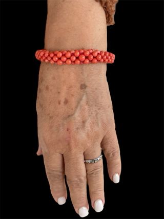 Bracciale argento tessito a mano