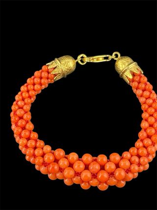 Bracciale argento tessito a mano