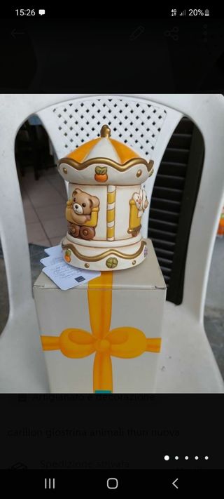 Carillon Thun giostrina animali