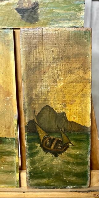 ANTIGUOS ÓLEOS SOBRE TABLA